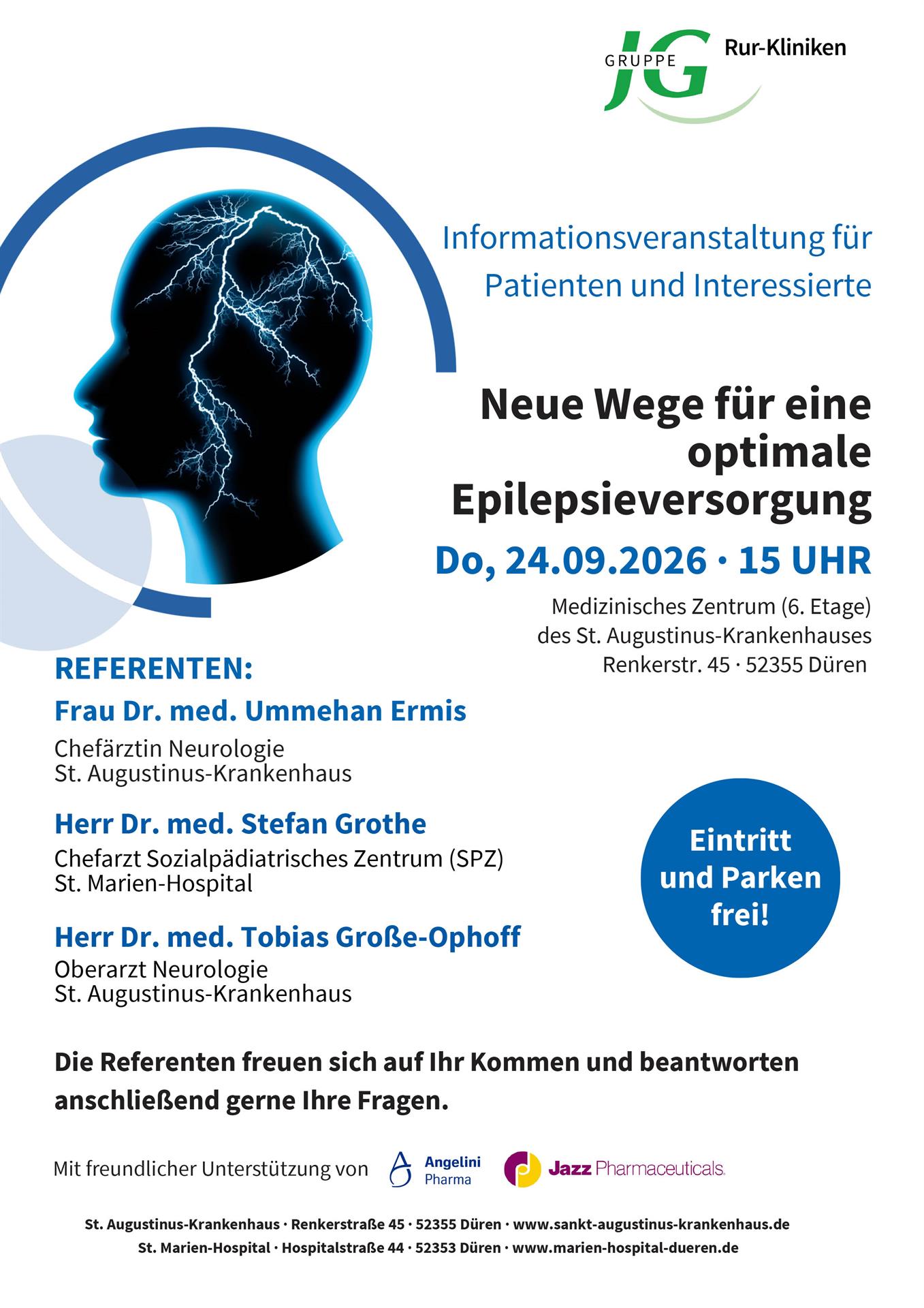 Neue ambulante Versorgung für Menschen mit Epilepsie in Düren - Infonachmittag am 24. September 2026